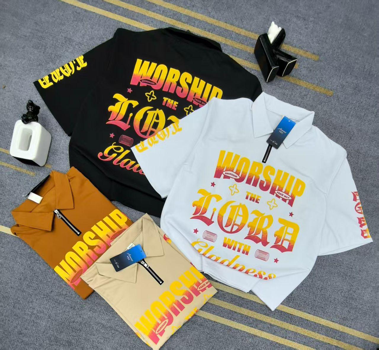 1 pcs worship The Lord with gladness R- Neck cloth